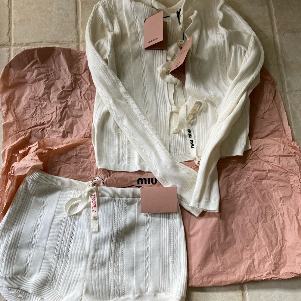 Brand new w/tags Miu Miu Saint Tropez Wool Outfit